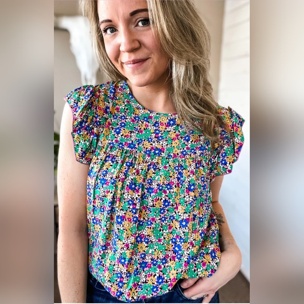 Haptics Flower Print Top